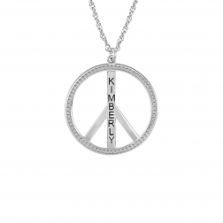 Peace Sign Necklace (25mm)