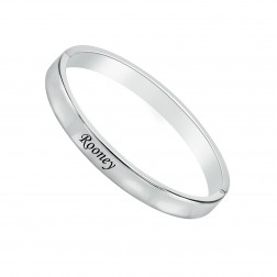 Stainless Steel Women's Personalized Bangle (9mm)