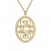 Traditional Monogram Necklace 24x17mm