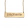 Block-Letter Bar Necklace 9.5x36.5mm