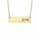 Solid Bar Initial Necklace 7x30mm 
