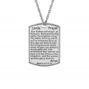 Lord's Prayer Necklace 18 x 25 mm Personalized Jewelry
