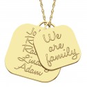 We Are Family Pendant 28 x 28 mm Personalized Jewelry