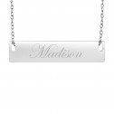 White One Name Bar Mommy Necklace Personalized Jewelry